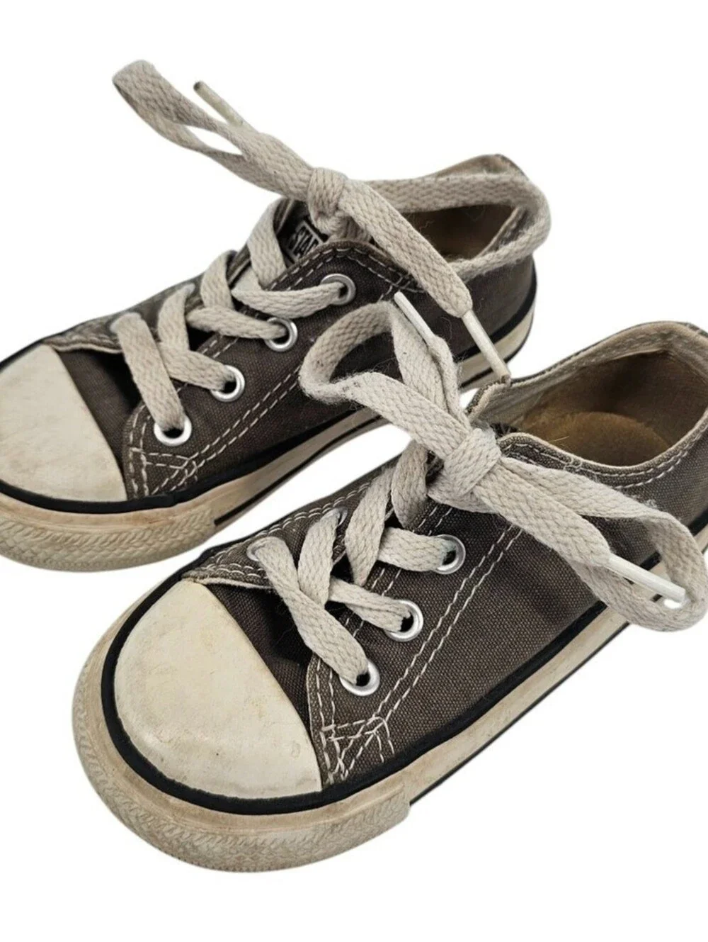 Converse All Star Toddler Boys Sz 7 Lace Up Classic Low Top Shoes Gray
